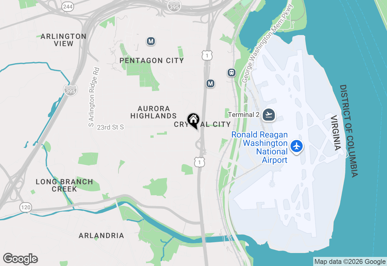 Map of 2320 S Eads Street, Arlington, VA 22202