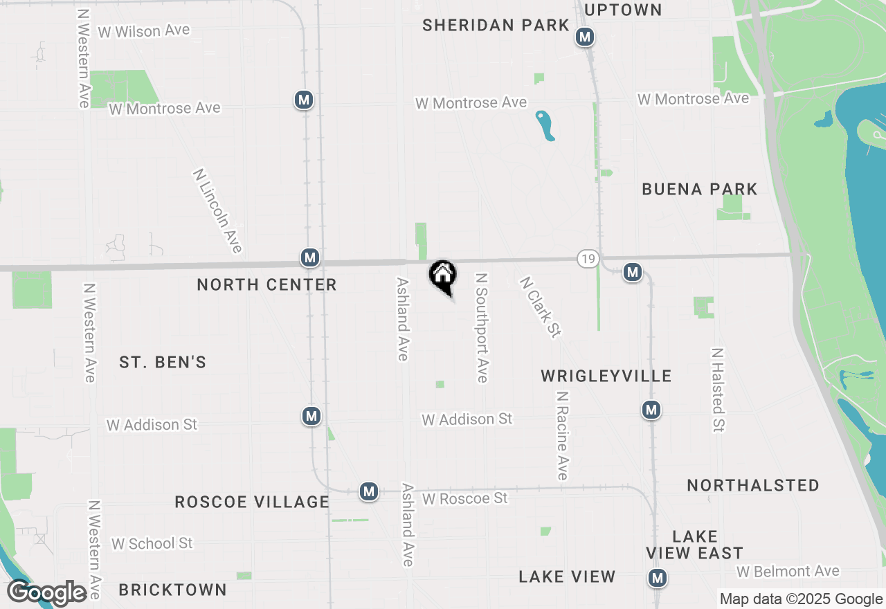 Map of 1461 W Byron Street #3A, Chicago, IL 60613