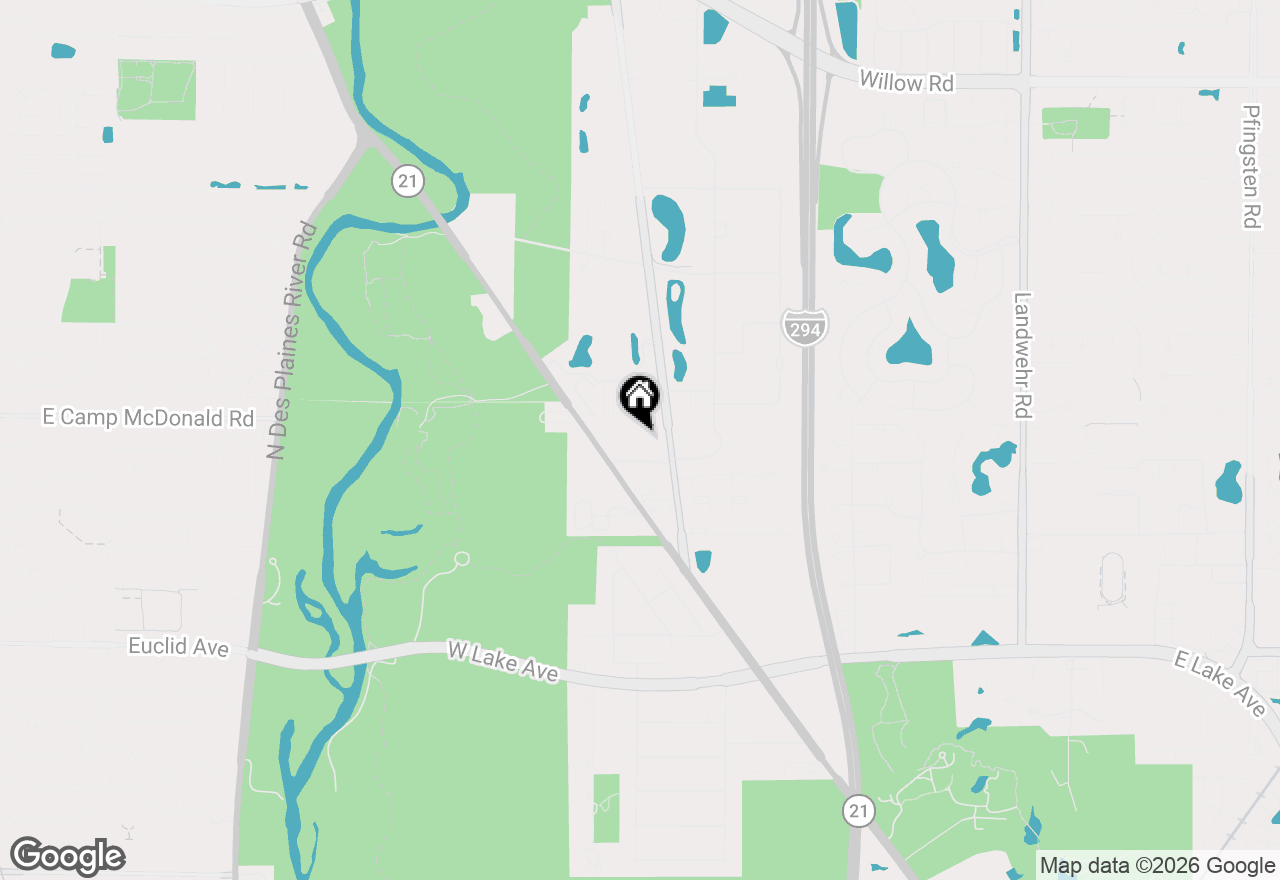 Map of 3223 W Parkway Drive #3A, Northbrook, IL 60062