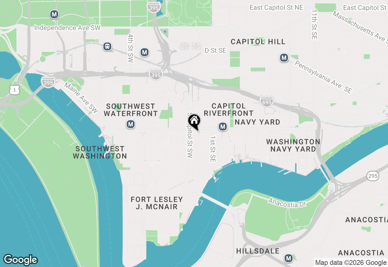 Map of 1211 Van Street Se #1107, Washington, DC 20003
