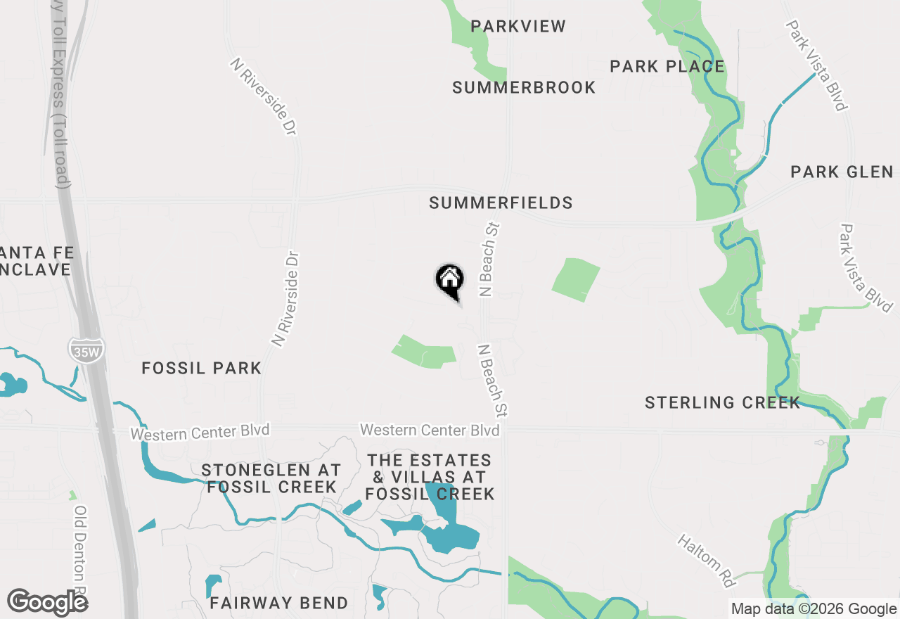 Map of 4201 Longstraw Drive, Fort Worth, TX 76137