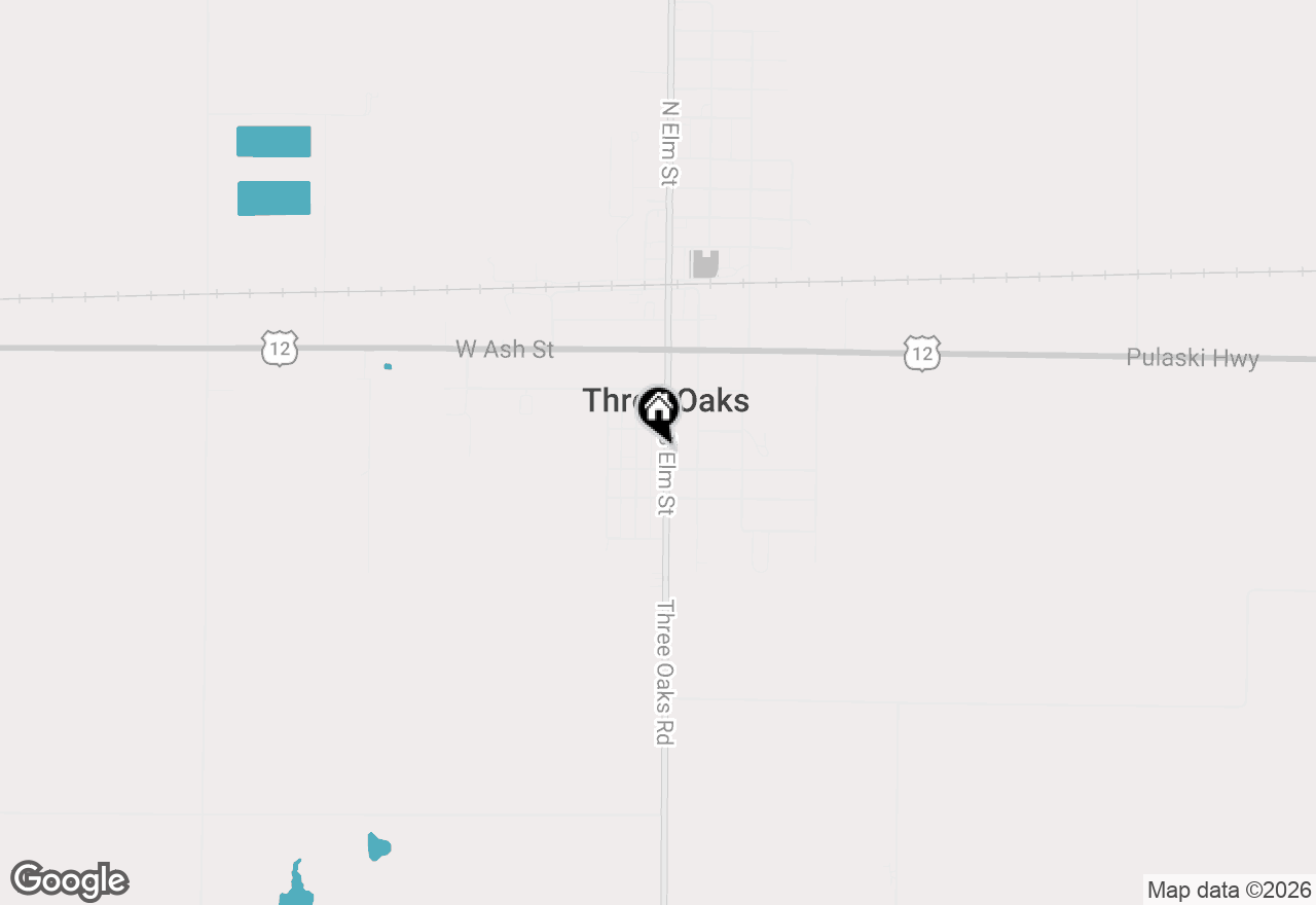 Map of 408 S Elm Street, Three Oaks, MI 49128