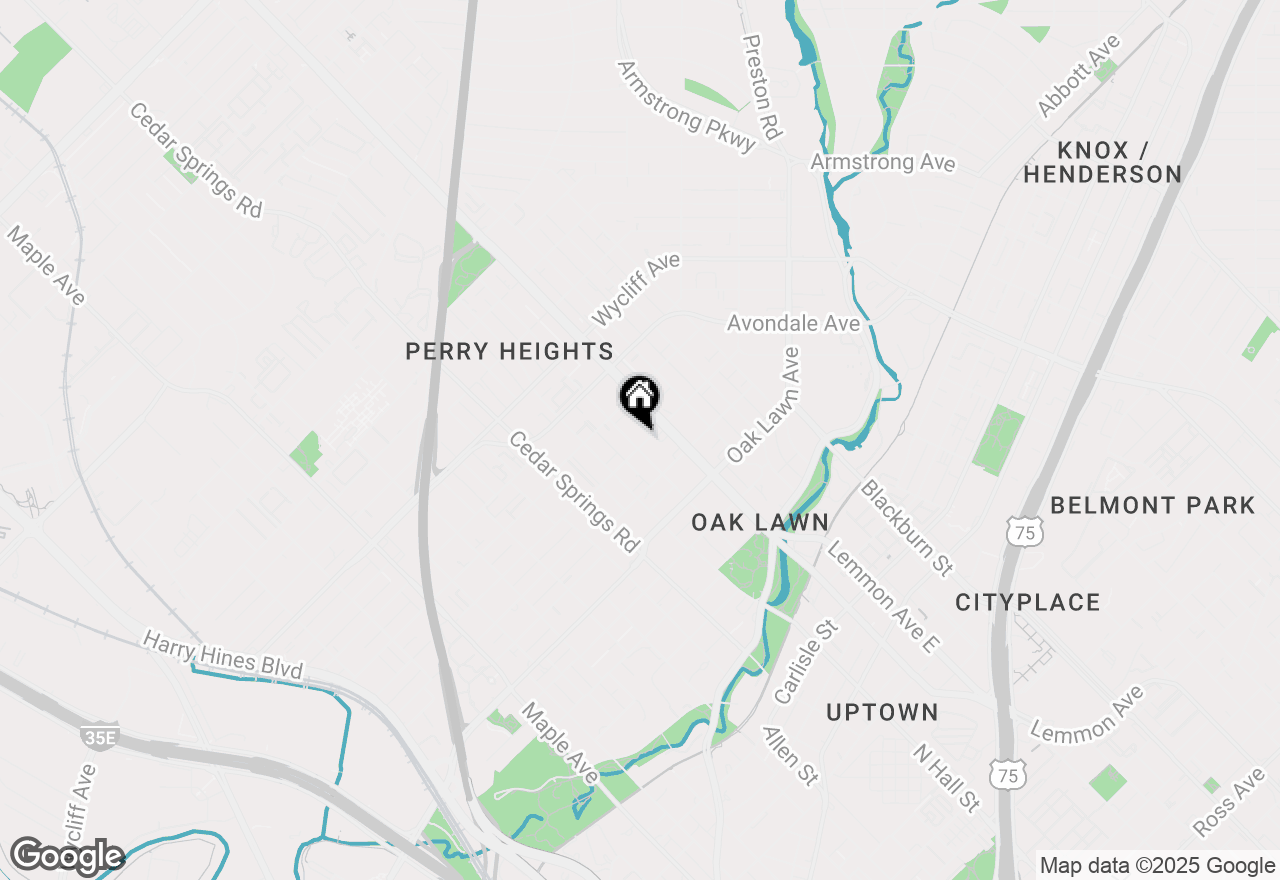 Map of 4000 Rawlins Street #104, Dallas, TX 75219