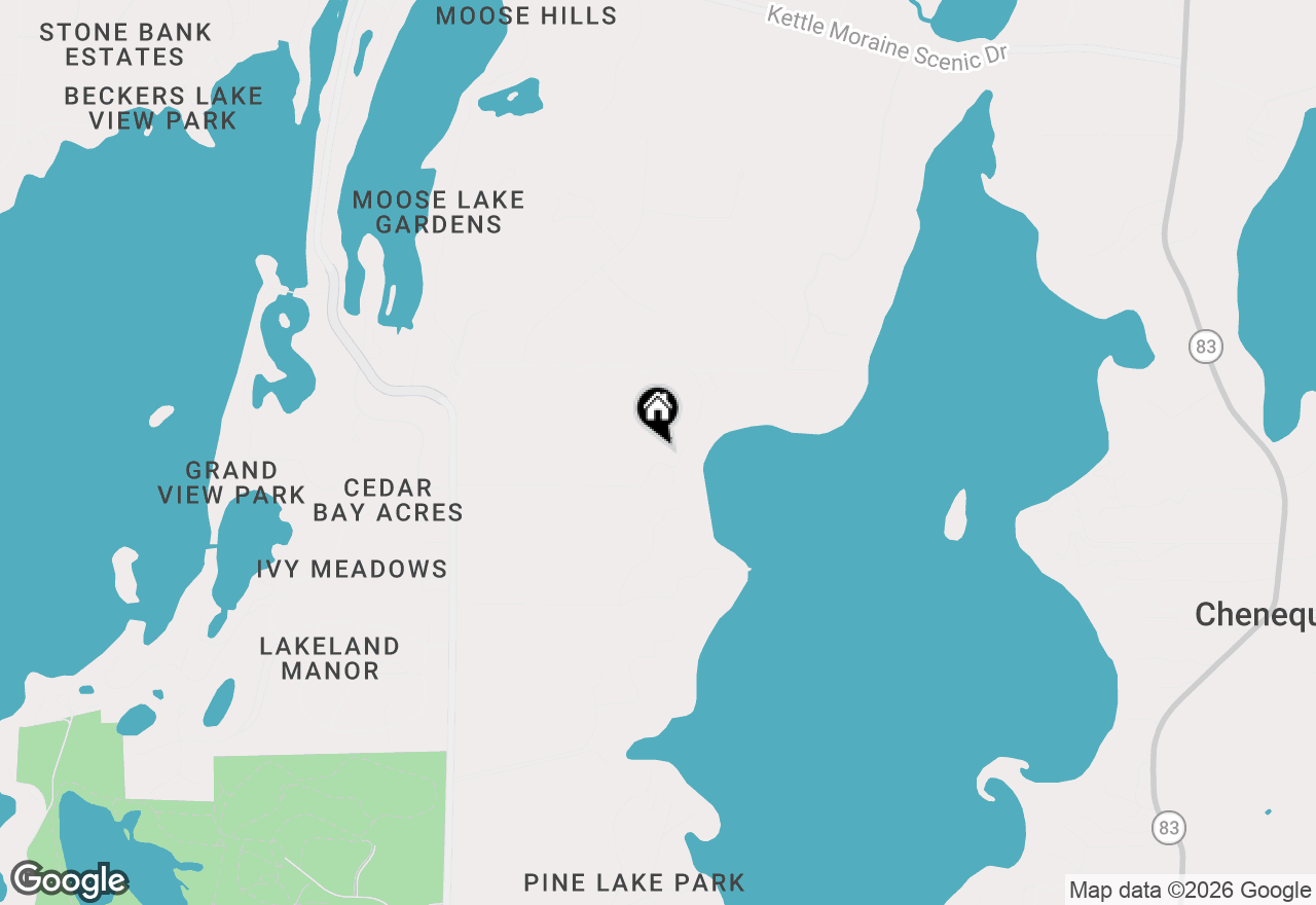 Map of 5876 County Road C, Nashotah, WI 53058
