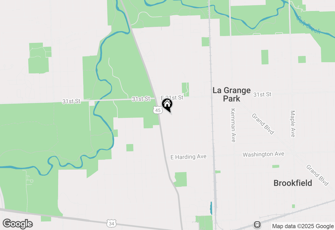 Map of 941 Meadowcrest Road, La Grange Park, IL 60526