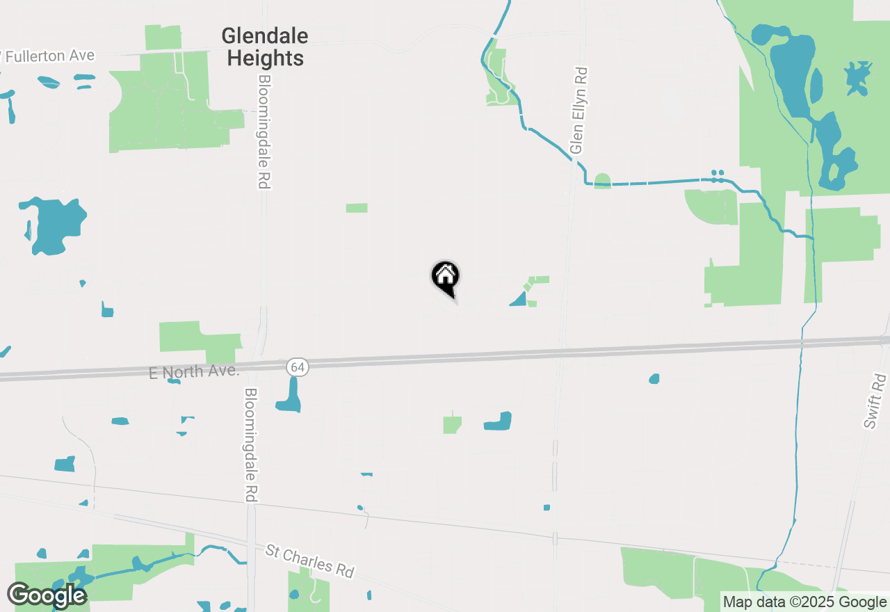 Map of 427 James Court #B, Glendale Heights, IL 60139