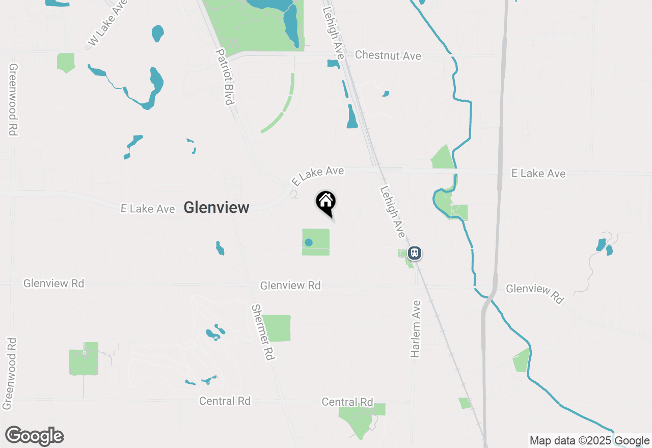 Map of 1216 Spruce Drive, Glenview, IL 60025