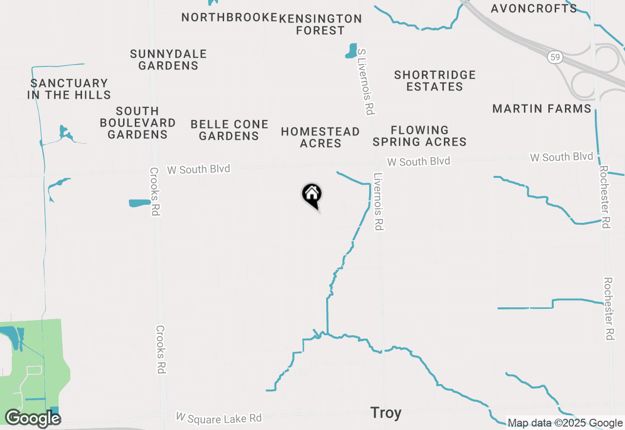 Map of 6865 Fredmoor Drive, Troy, MI 48098