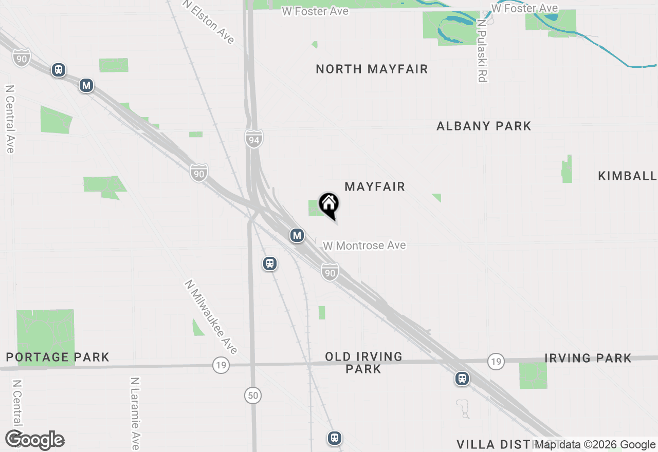 Map of (Address confidential), Chicago, Illinois 60630