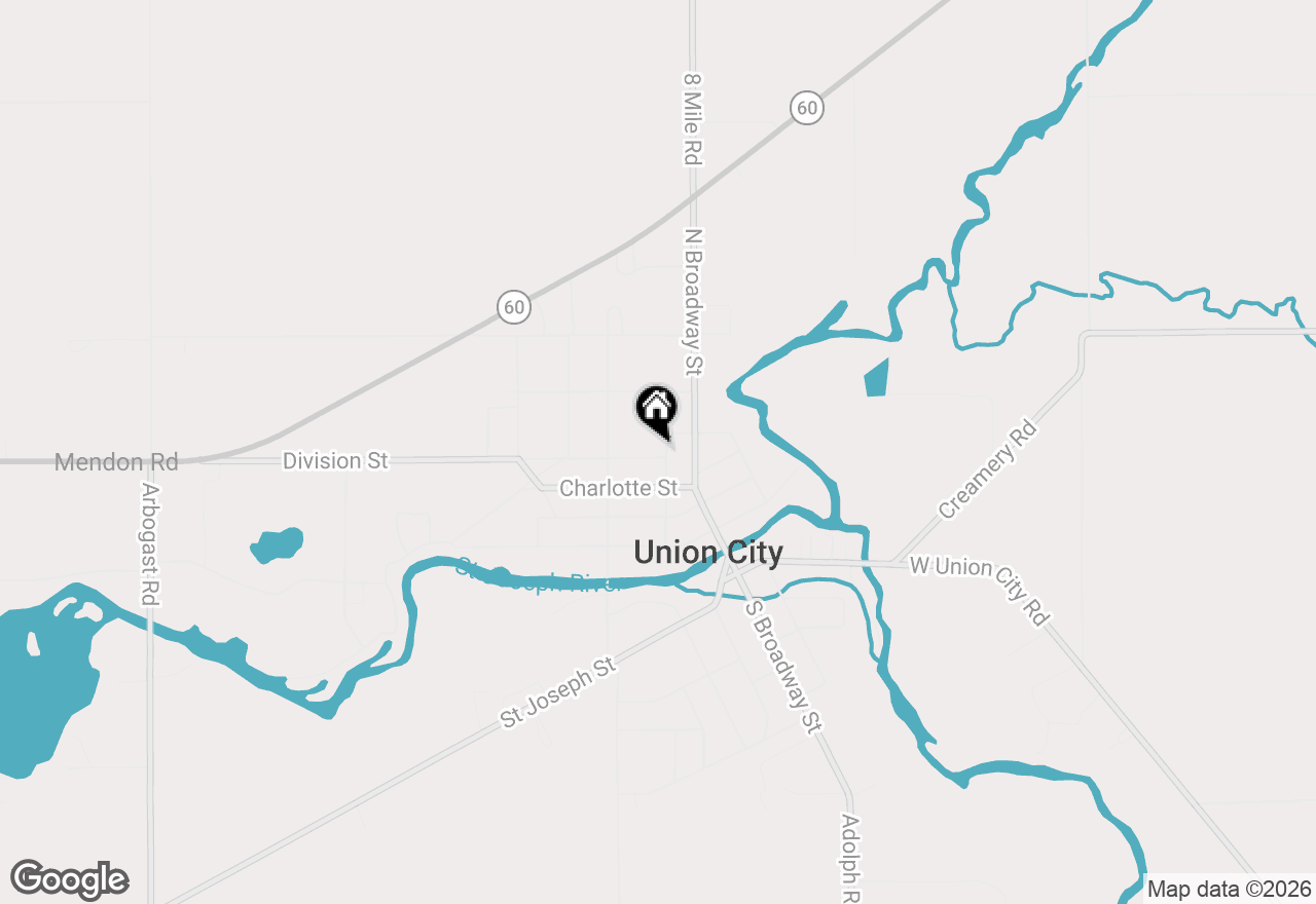 Map of 403 Ann Street, Union City, MI 49094