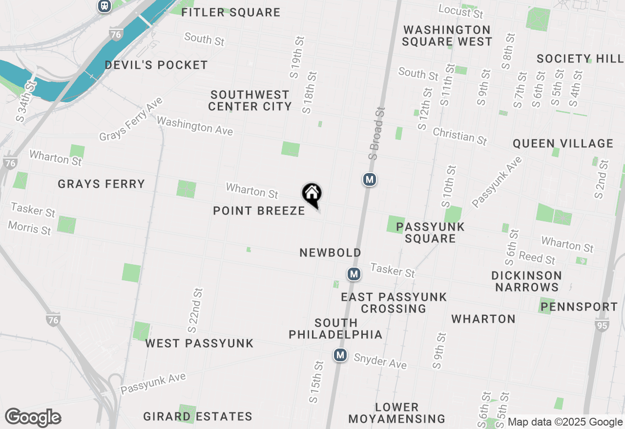 Map of 1332 S Chadwick Street, Philadelphia, PA 19146