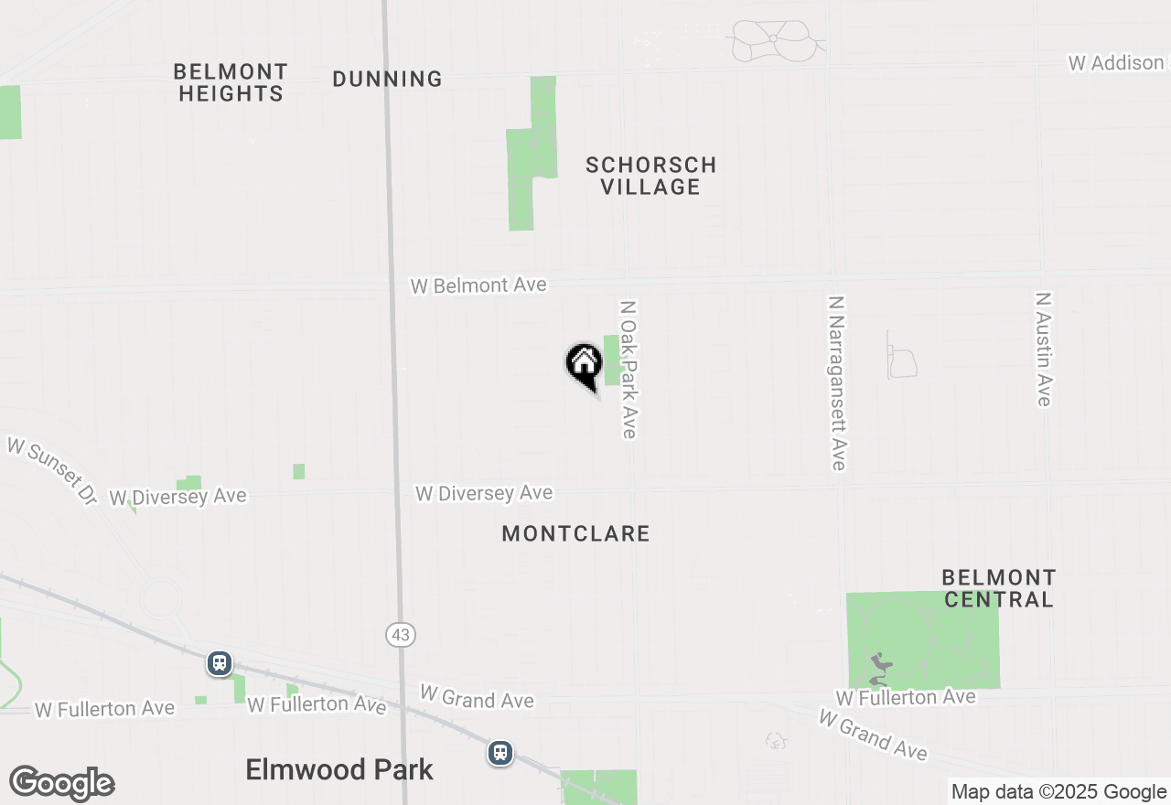 Map of 2943 N New England Avenue, Chicago, IL 60634