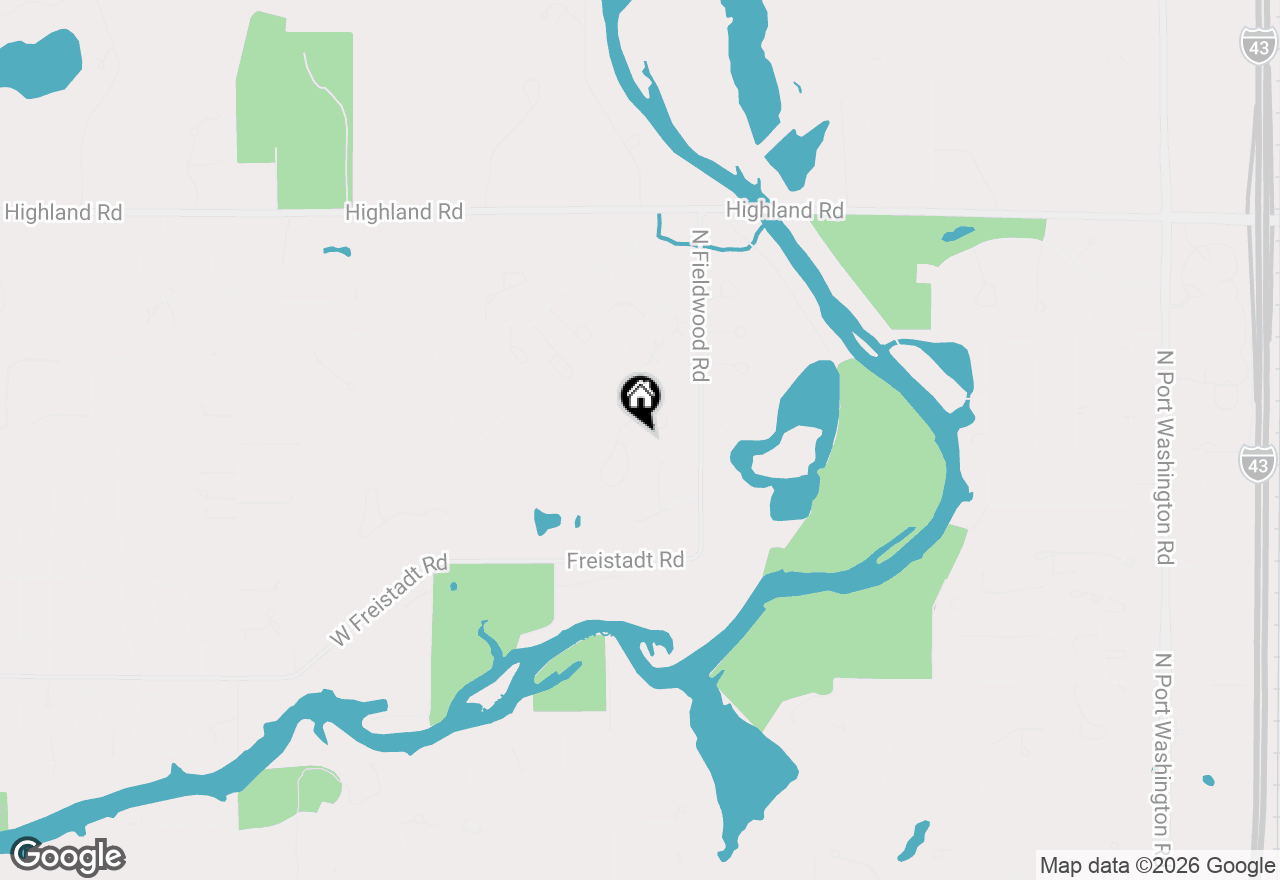 Map of 12434 N Golf Dr, Mequon, WI 53092