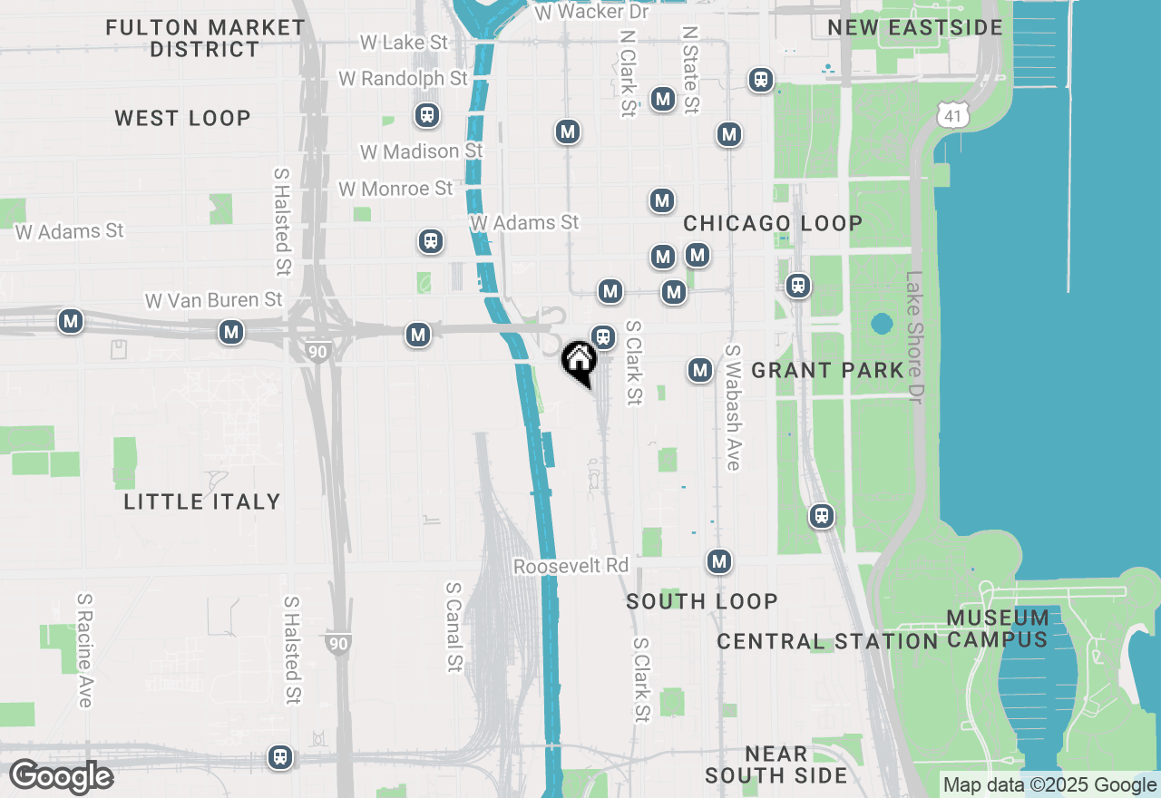 Map of 701 S Wells Street #3006, Chicago, IL 60607