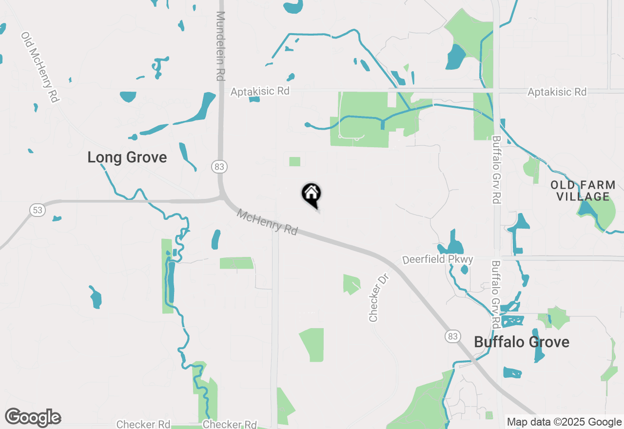 Map of 1032 Courtland Drive, Buffalo Grove, IL 60089