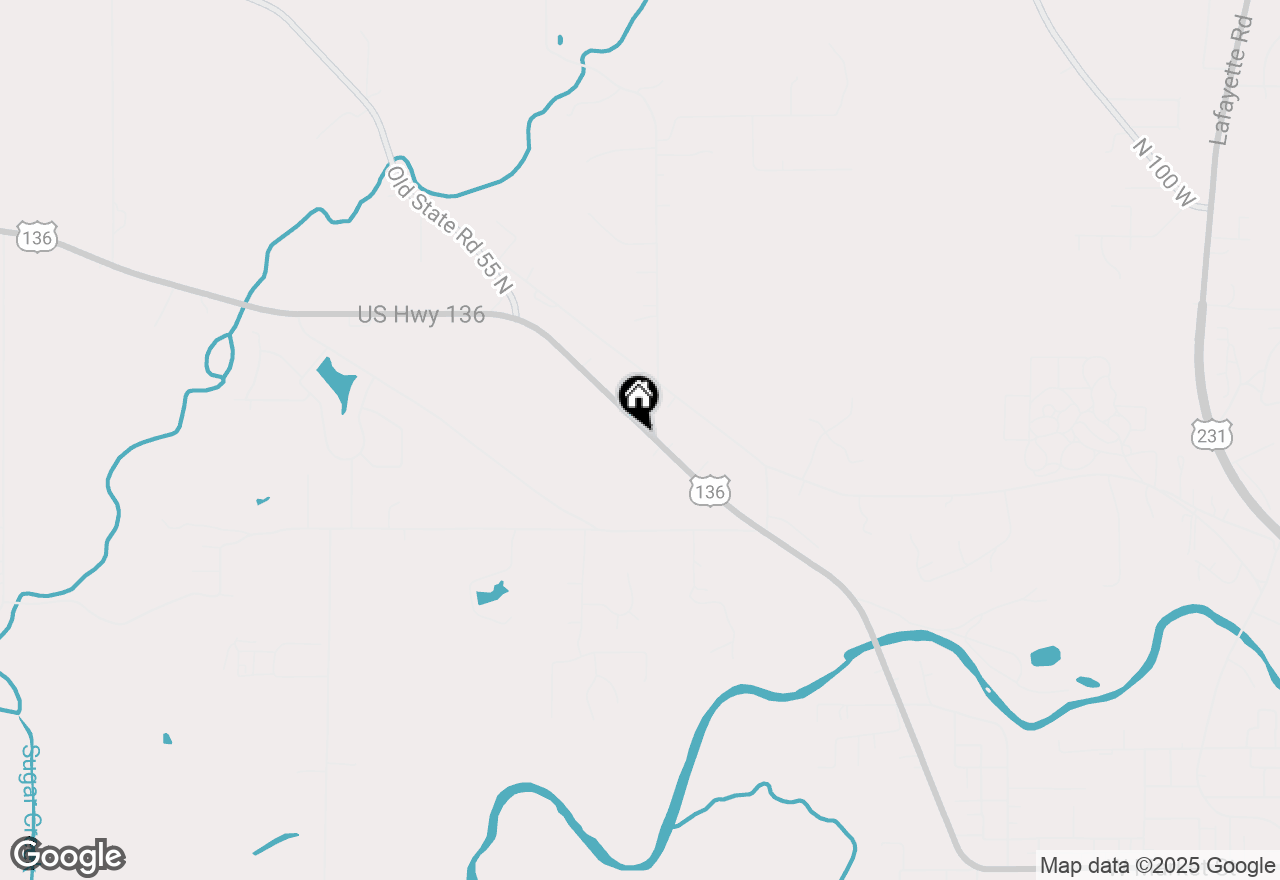 Map of 1629 W Us Highway 136, Crawfordsville, IN 47933