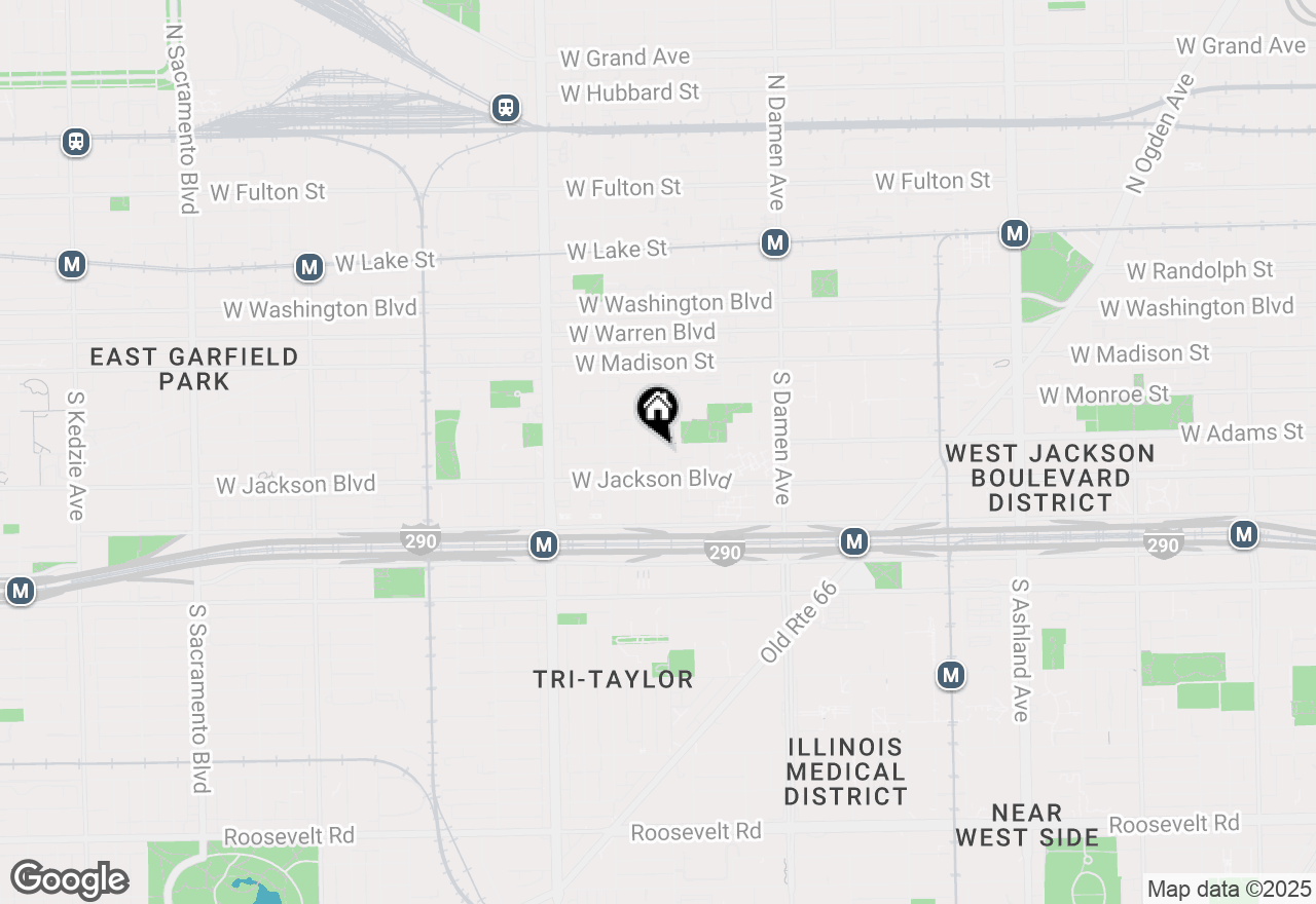 Map of 204 S Leavitt Street #204, Chicago, IL 60612