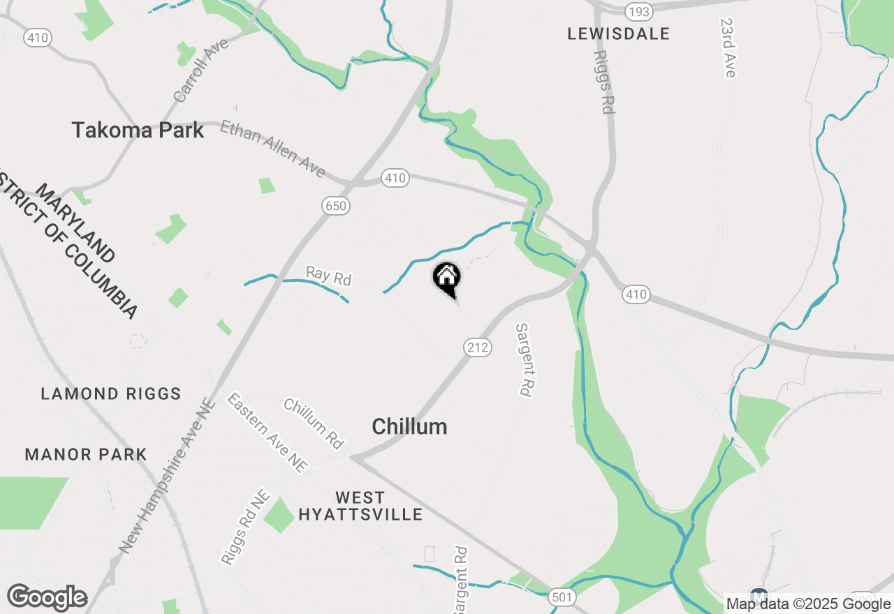 Map of 1204 Raydale Road, Hyattsville, MD 20783