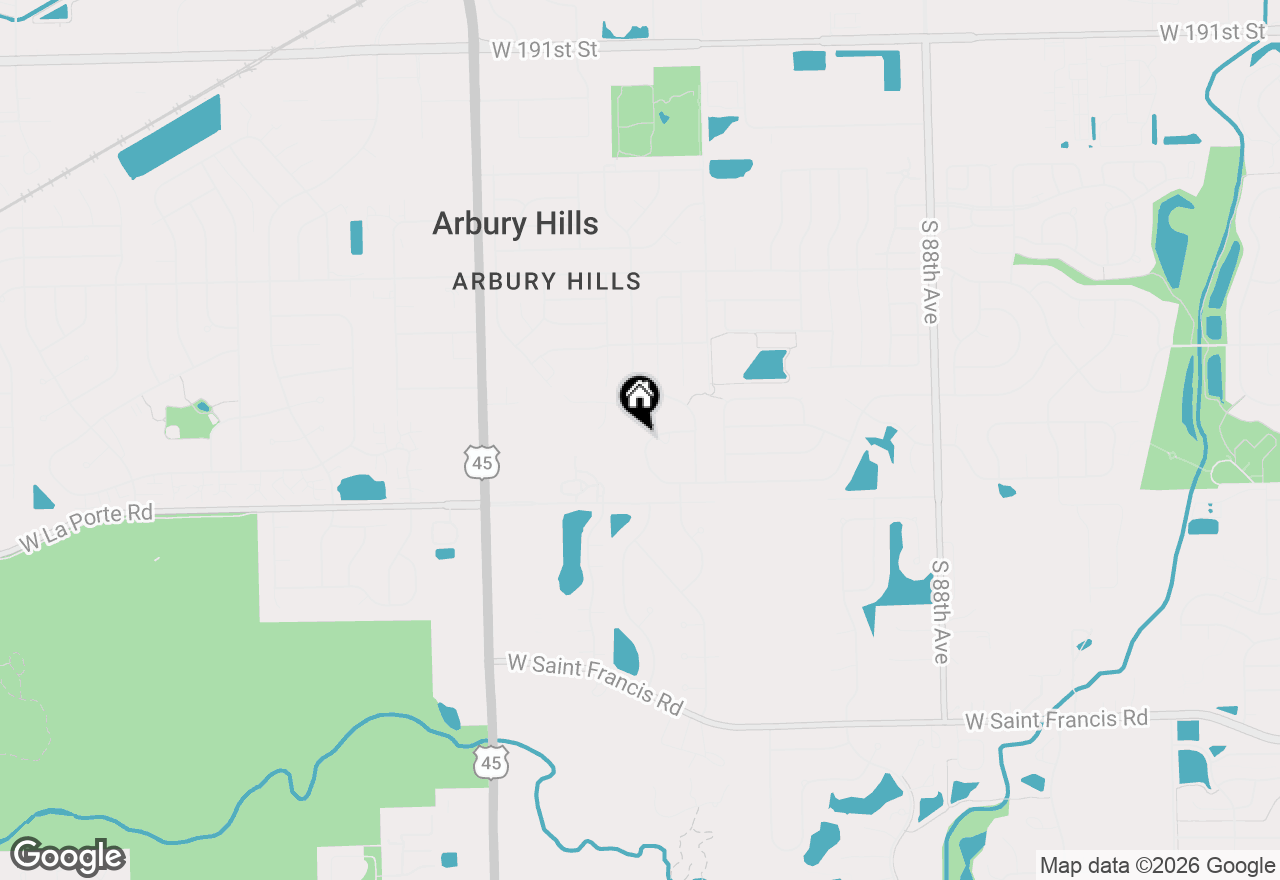 Map of 19764 Mulroy Circle, Tinley Park, IL 60487