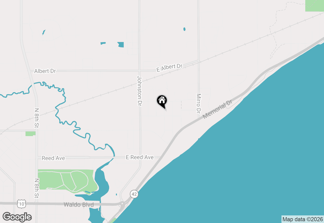 Map of 1610 Holly Dr, Manitowoc, WI 54220