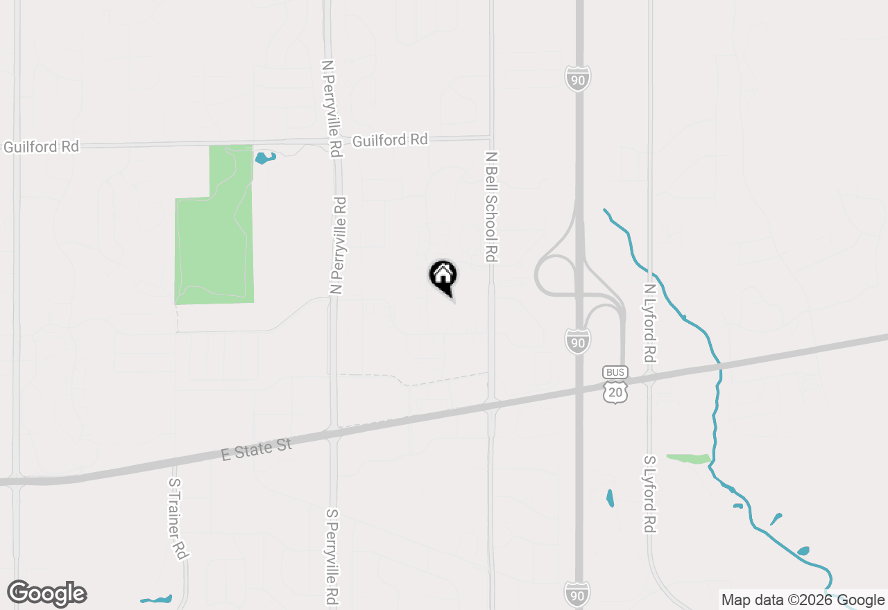 Map of 7345 Travertine Trail, Rockford, IL 61107