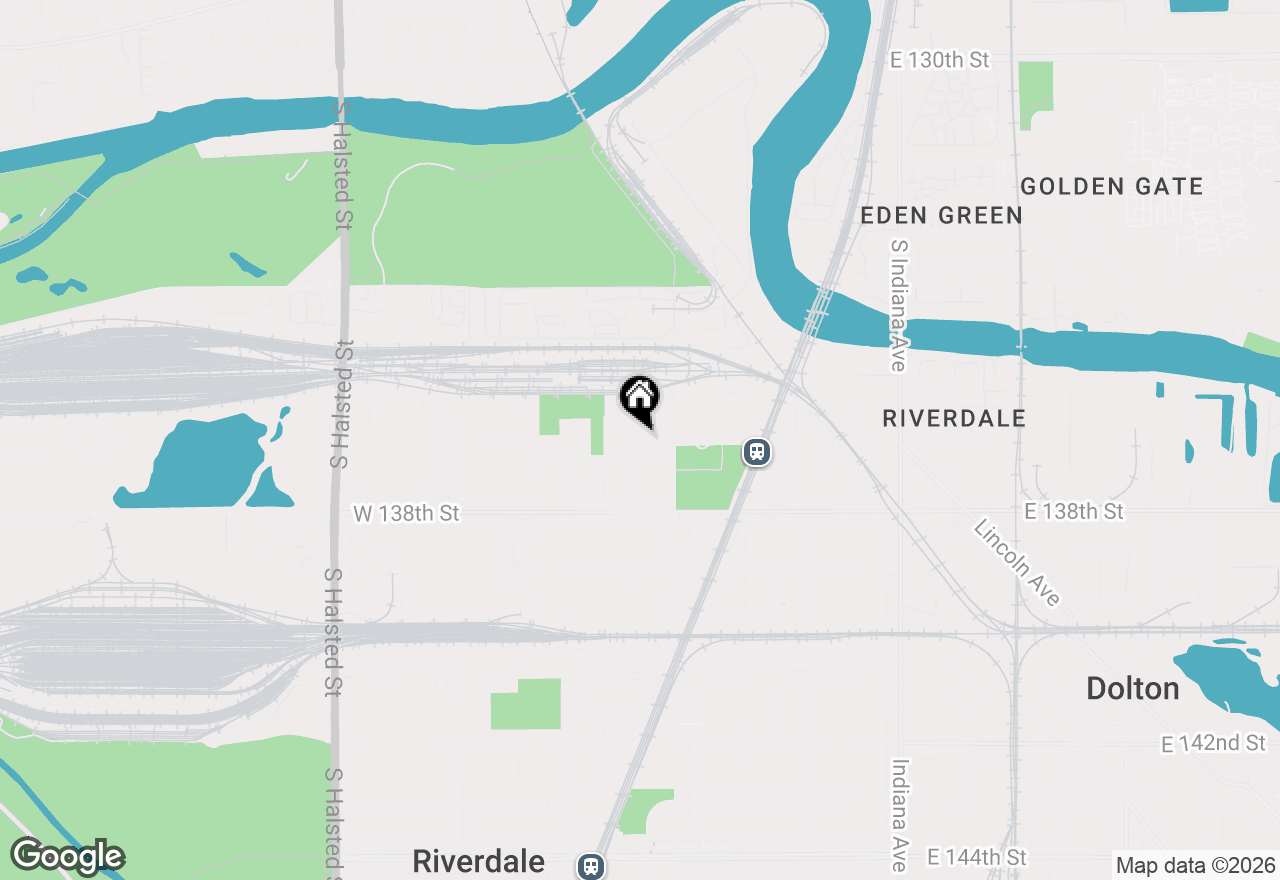 Map of 13620 S Atlantic Avenue, Riverdale, IL 60827