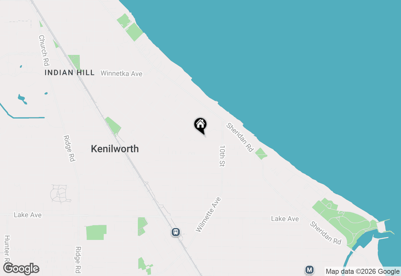 Map of 121 Robsart Road, Kenilworth, IL 60043