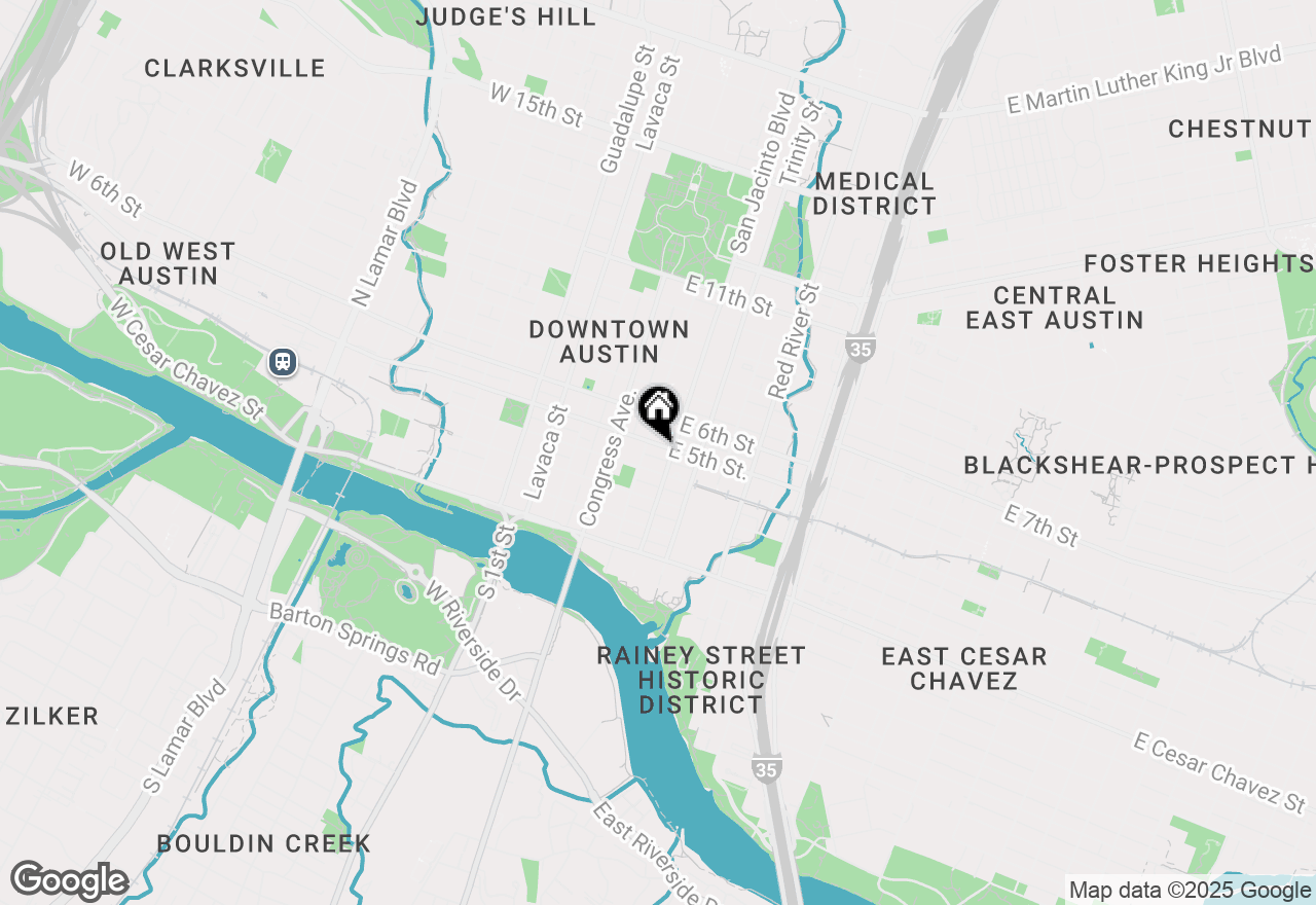 Map of 411 Brazos St #110, Austin, TX 78701