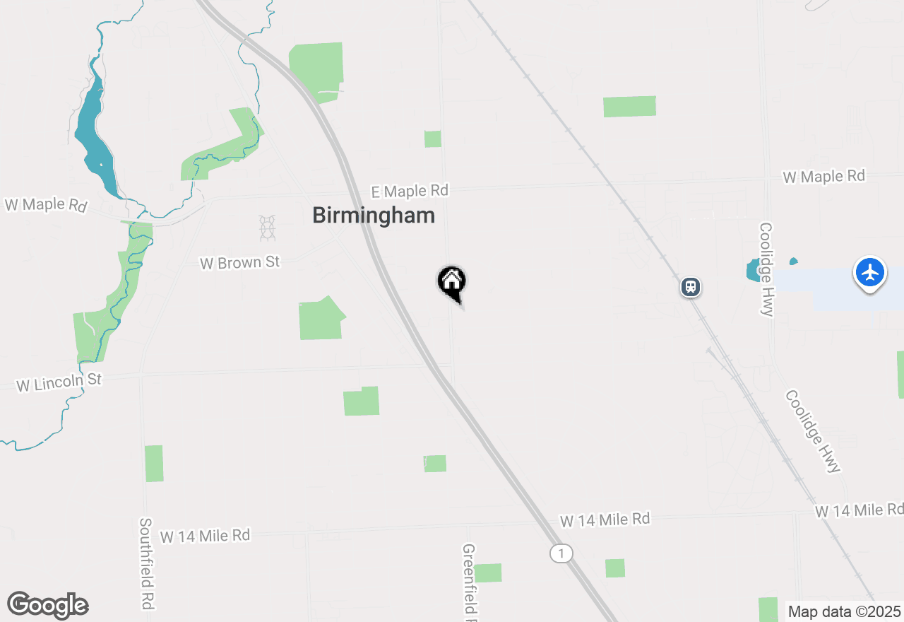 Map of 801 S Adams Road #208, Birmingham, MI 48009