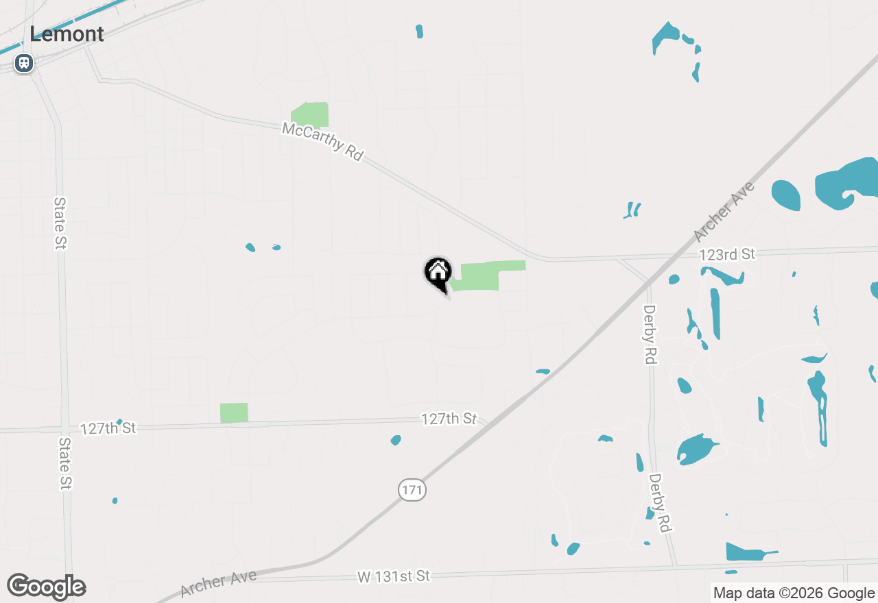 Map of 1233 Covington Drive, Lemont, IL 60439