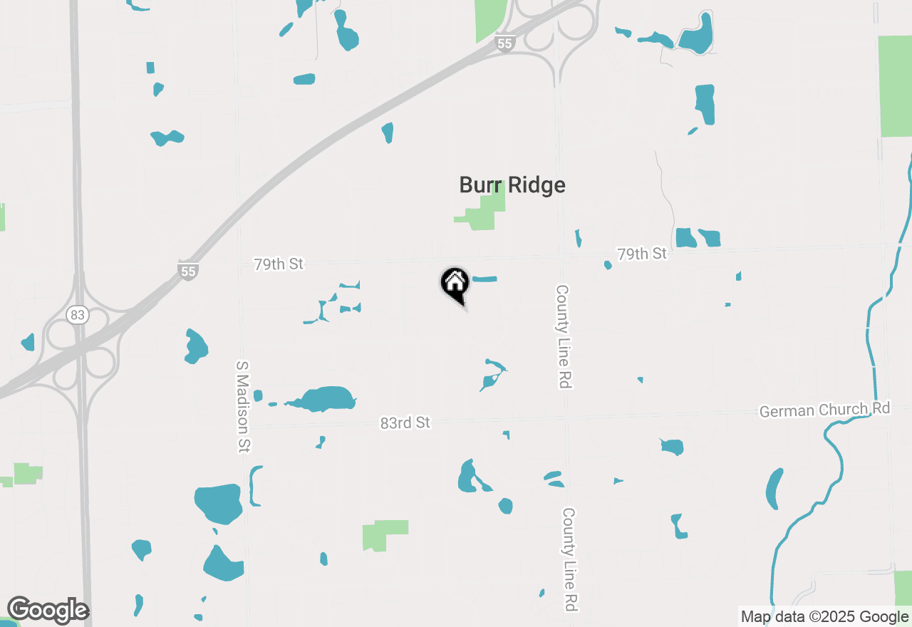 Map of 8025 Hamilton Avenue, Burr Ridge, IL 60527