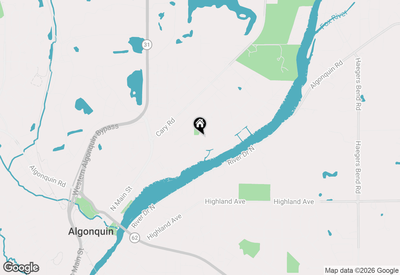 Map of 1208 Getzelman Trail, Algonquin, IL 60102