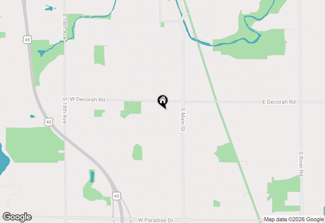 Map of 841 S 7th Ave, West Bend, WI 53095