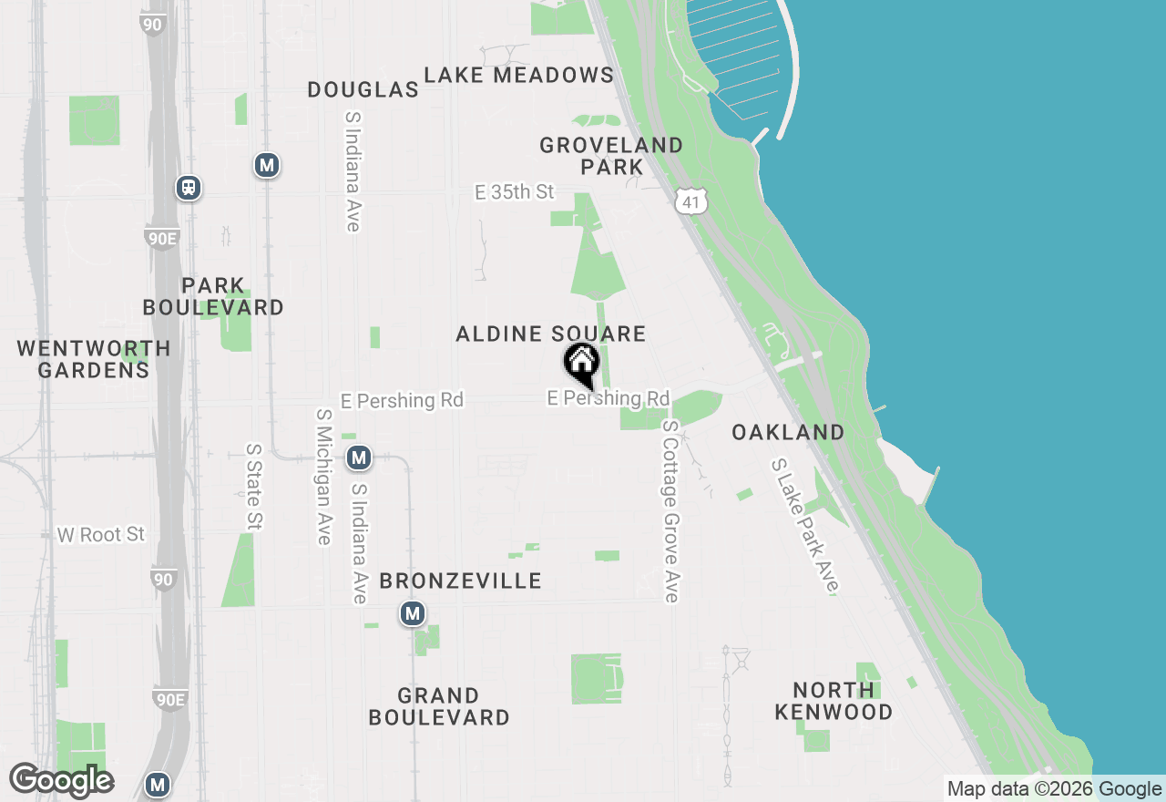 Map of 641 E Pershing Avenue #101, Chicago, IL 60653