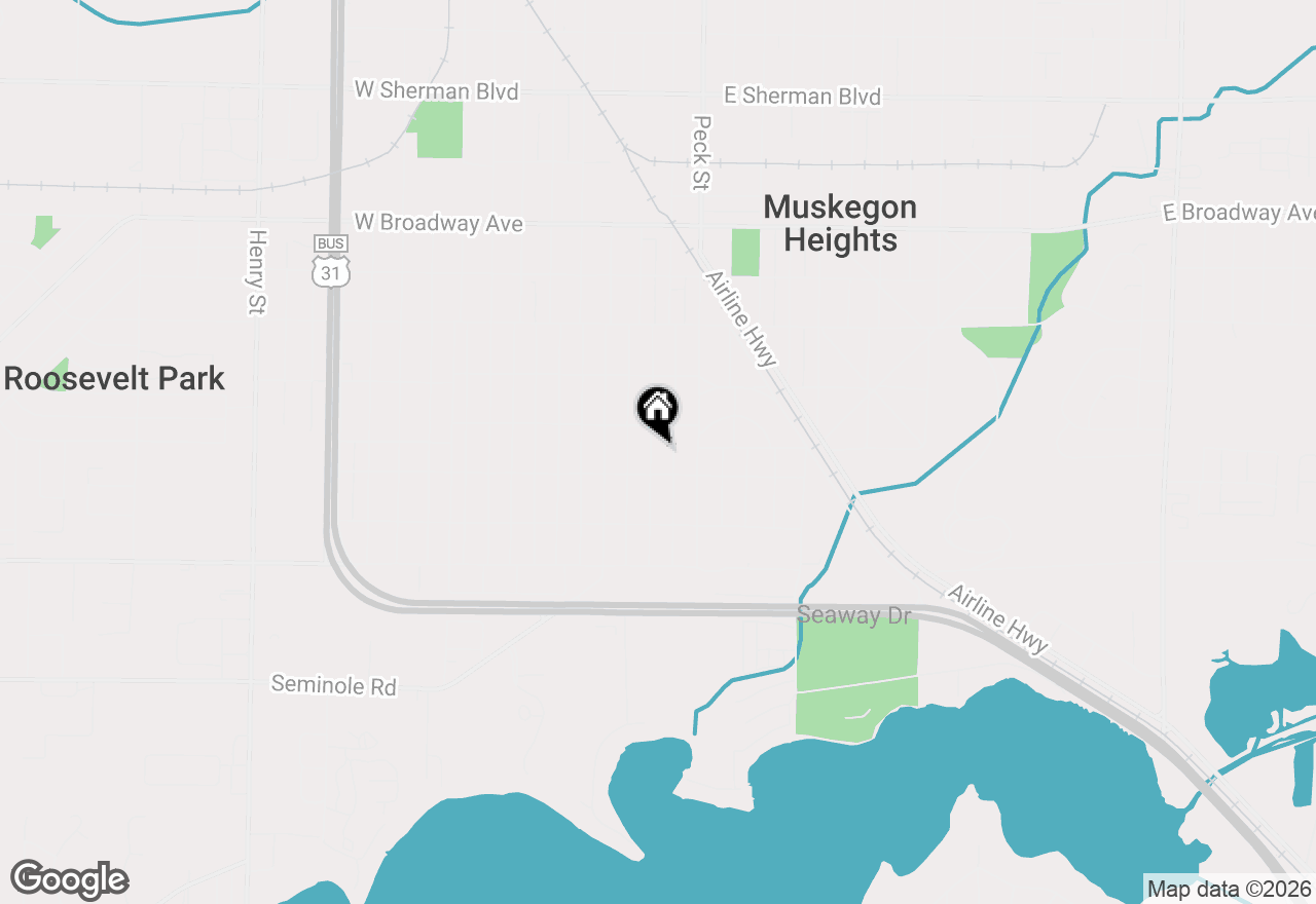 Map of 3220-3224 Jefferson Street, Muskegon, MI 49444