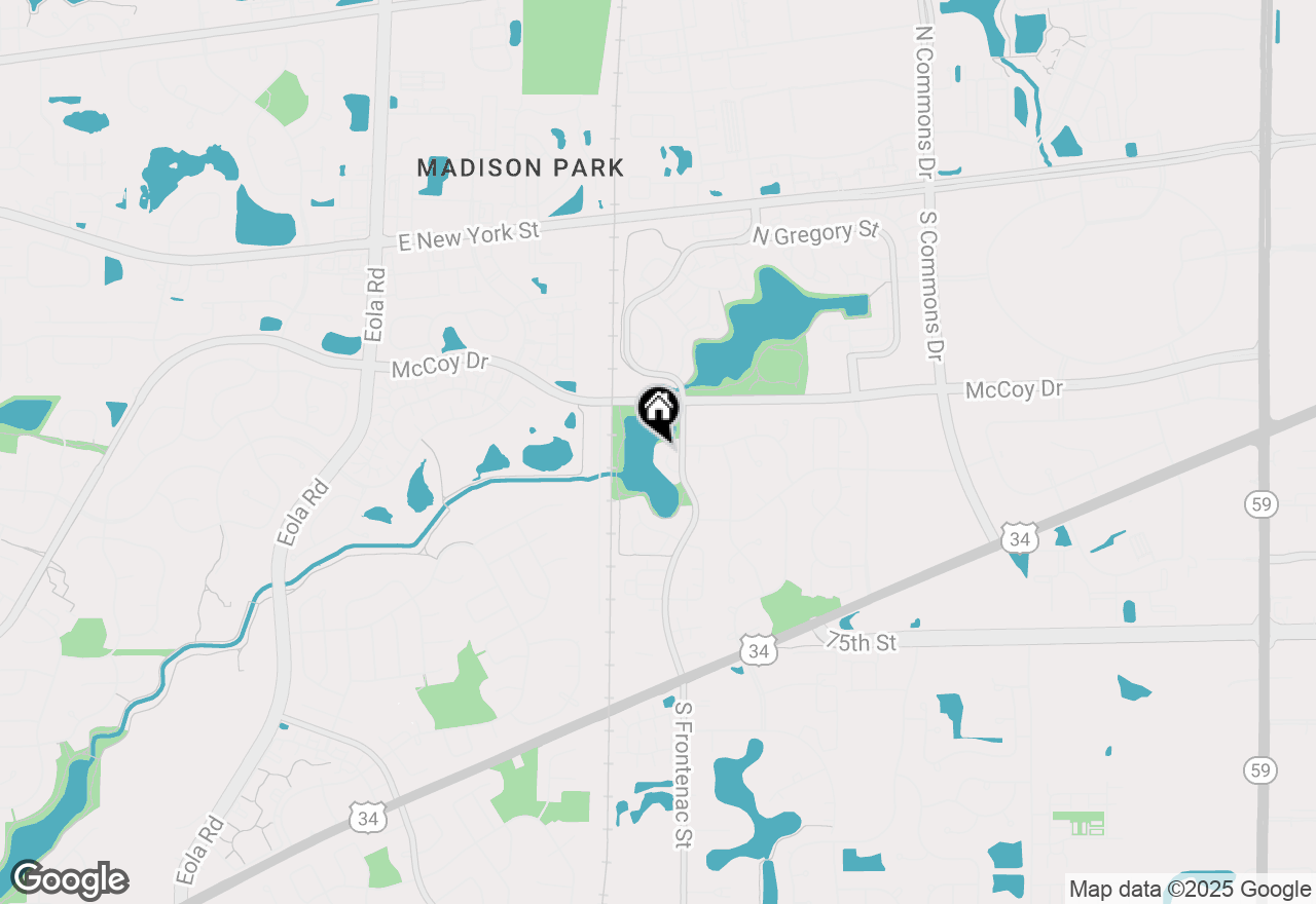 Map of 77 Saint Croix Court, Aurora, IL 60504