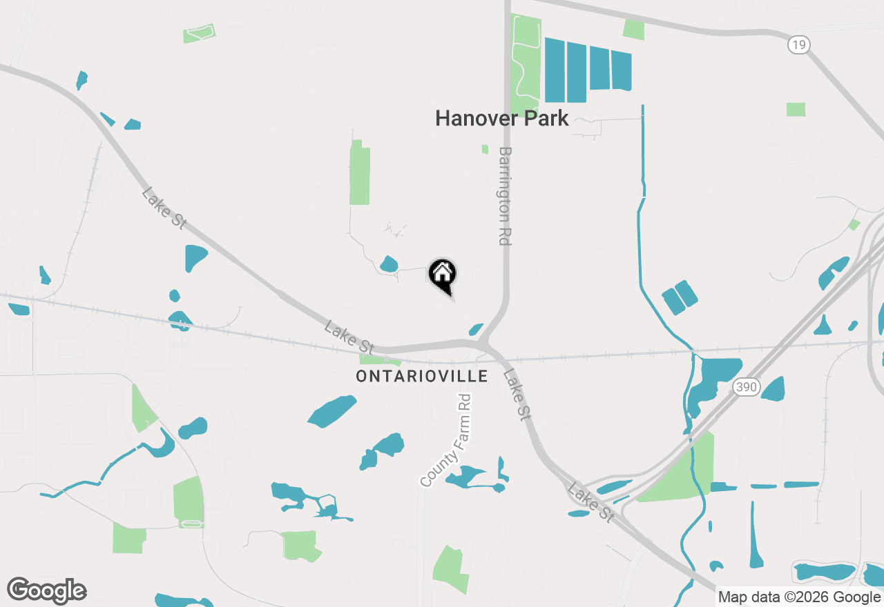 Map of 1710 Dogwood Lane, Hanover Park, IL 60133