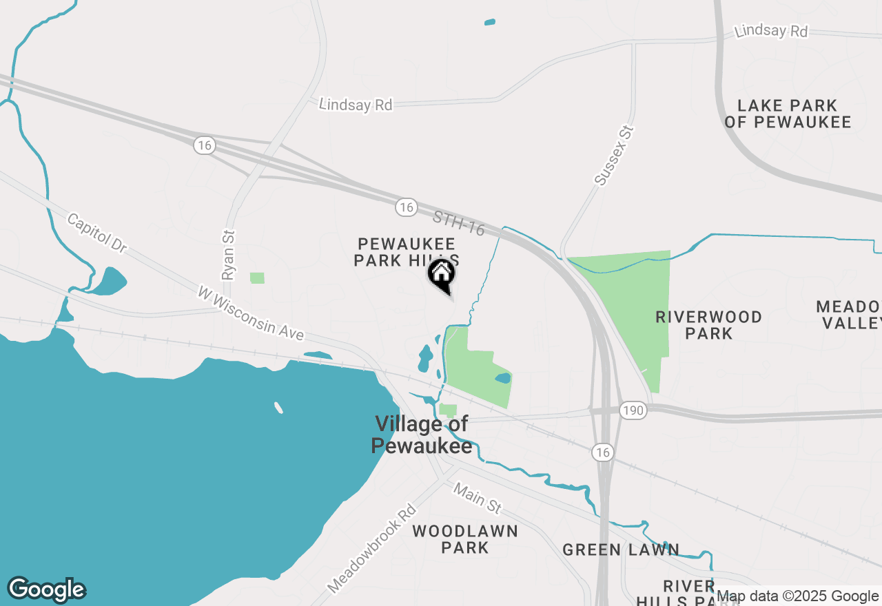 Map of 372 Park Hill Dr #H, Pewaukee, WI 53072