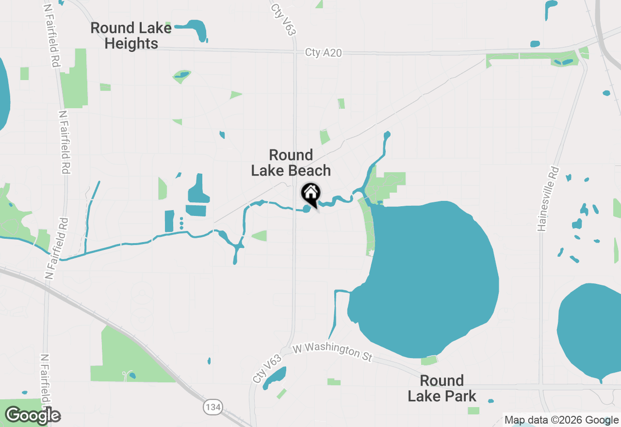 Map of 214 S Channel Drive, Round Lake Beach, IL 60073