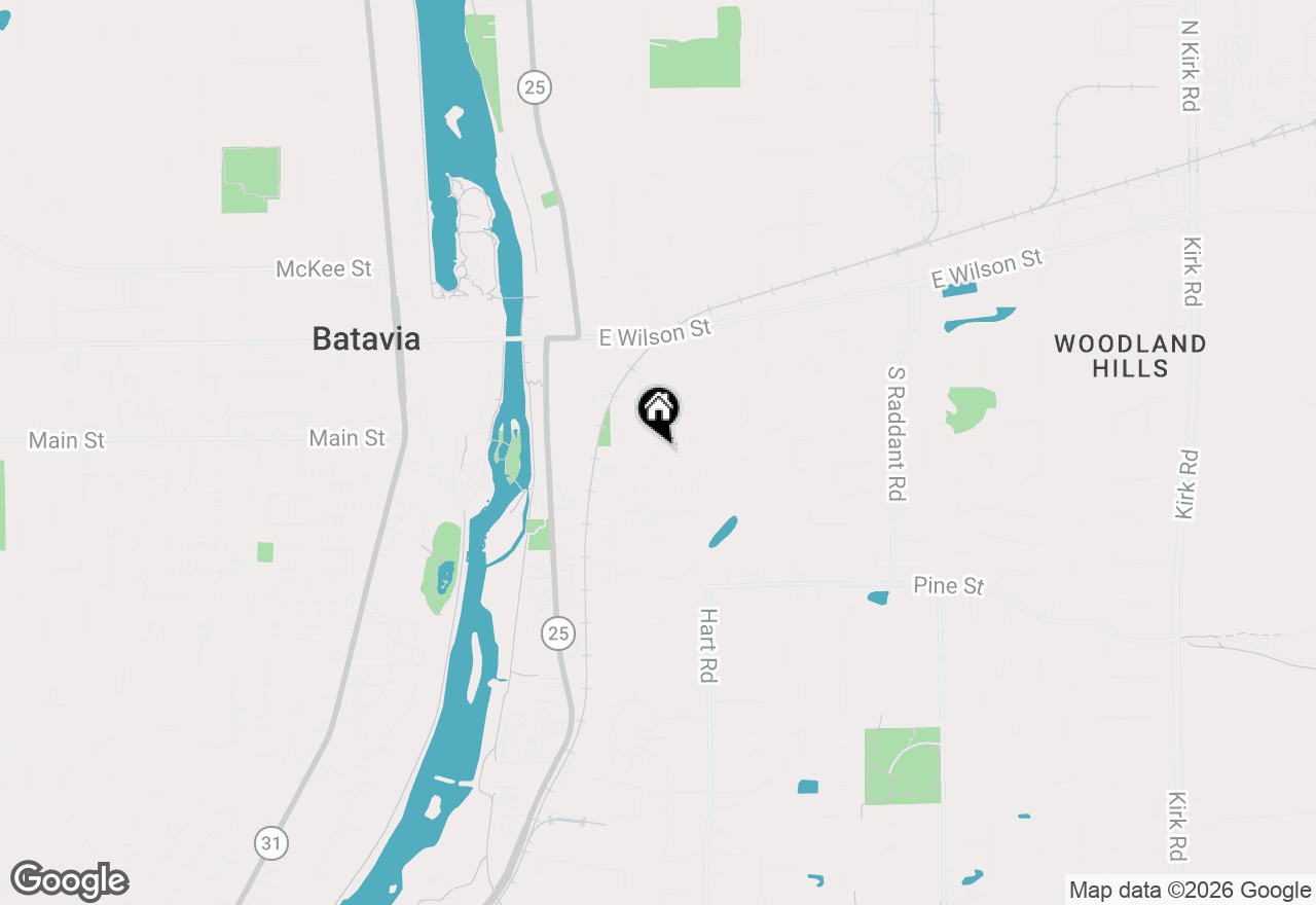 Map of 304 S Prairie Street, Batavia, IL 60510