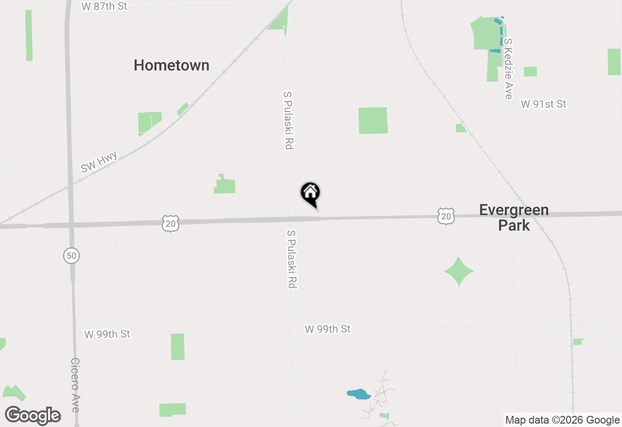 Map of 3900 W 95th Street #201, Evergreen Park, IL 60805