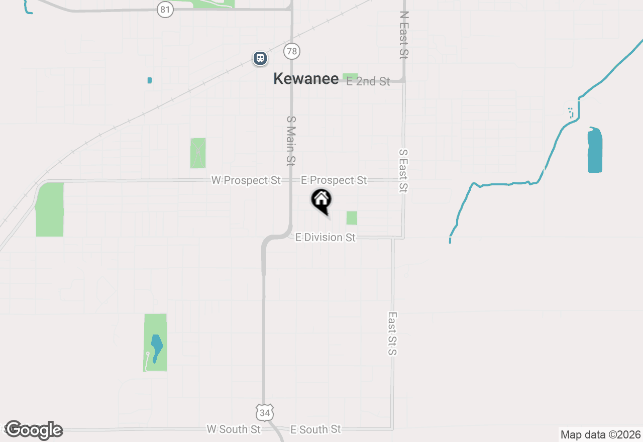 Map of 716 Morton Avenue, Kewanee, IL 61443