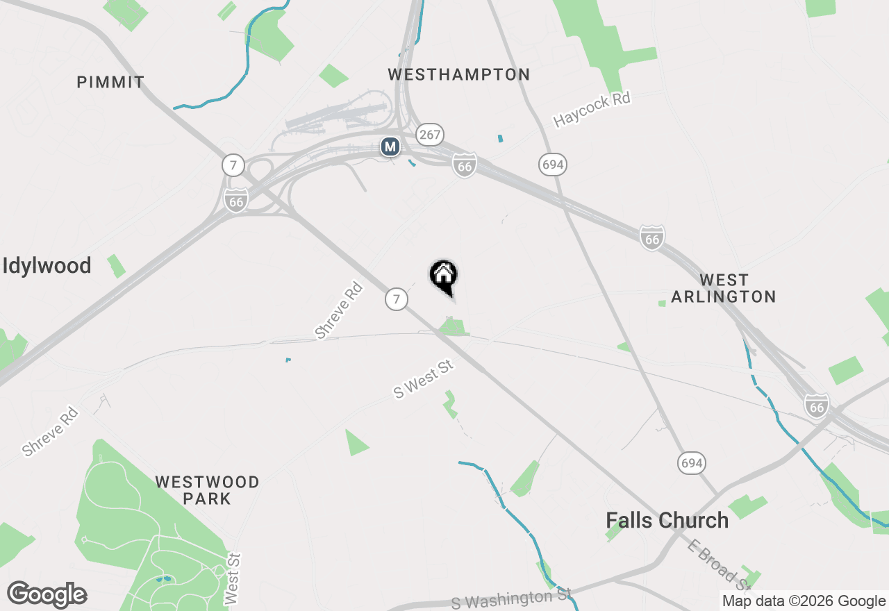 Map of 111 Falls Avenue, Falls Church, VA 22046