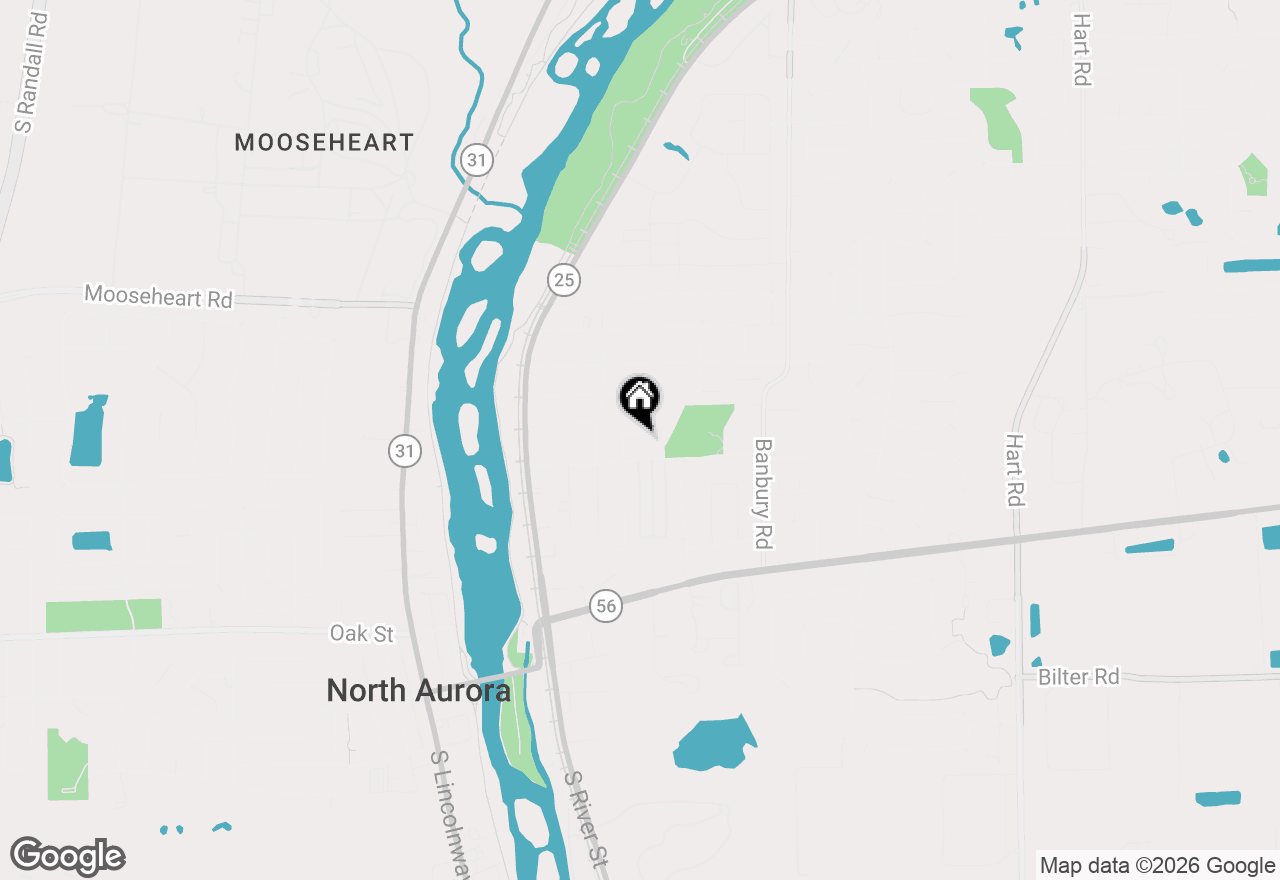 Map of 210 Briar Lane, North Aurora, IL 60542