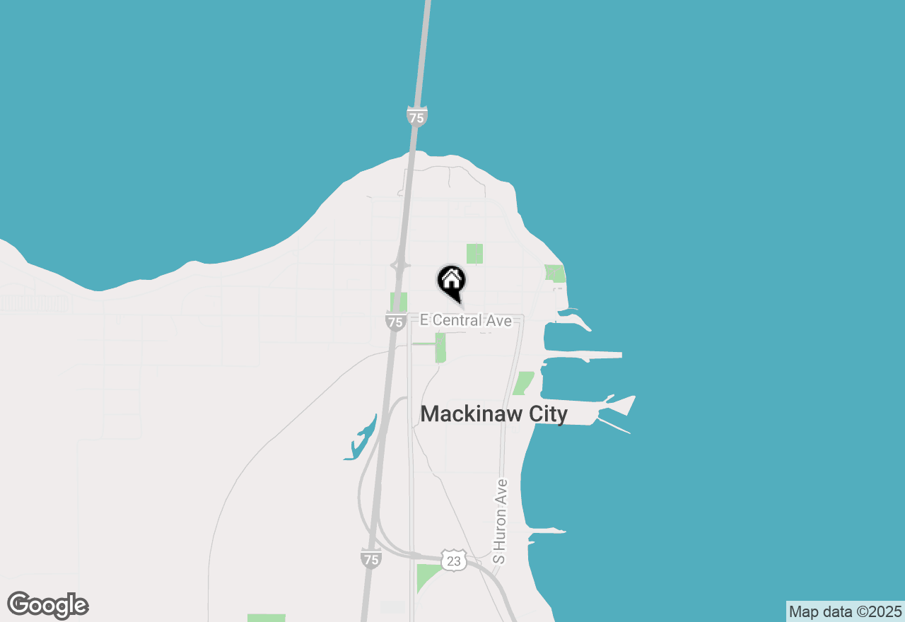 Map of 201-203 E Central Avenue, Mackinaw City, MI 49701