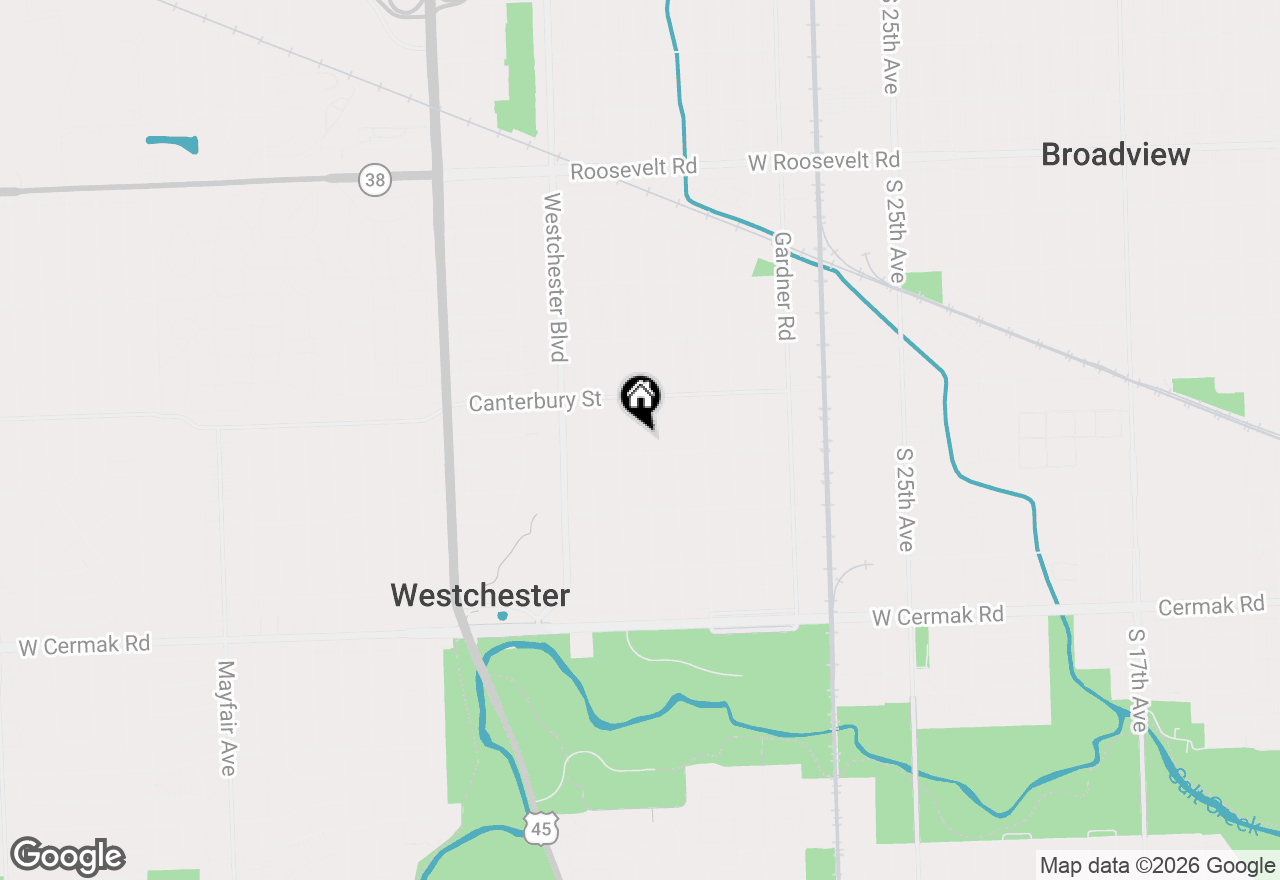 Map of 1646 Portsmouth Avenue, Westchester, IL 60154