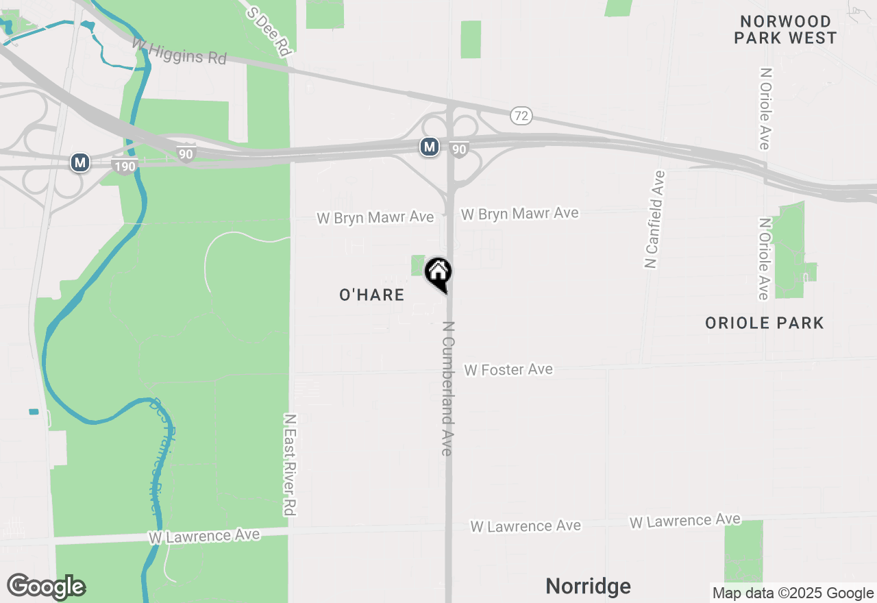 Map of 5348 N Cumberland Avenue #204, Chicago, IL 60656