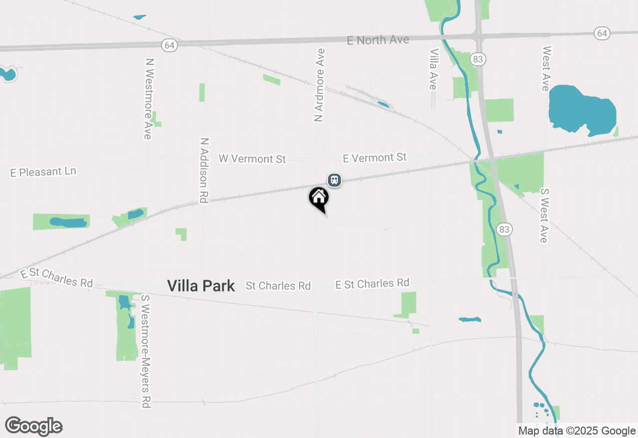Map of 247 N Ardmore Avenue, Villa Park, IL 60181