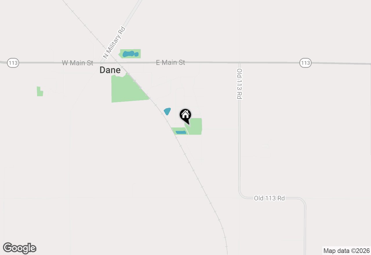 Map of 817 Valley Road, Dane, WI 53529