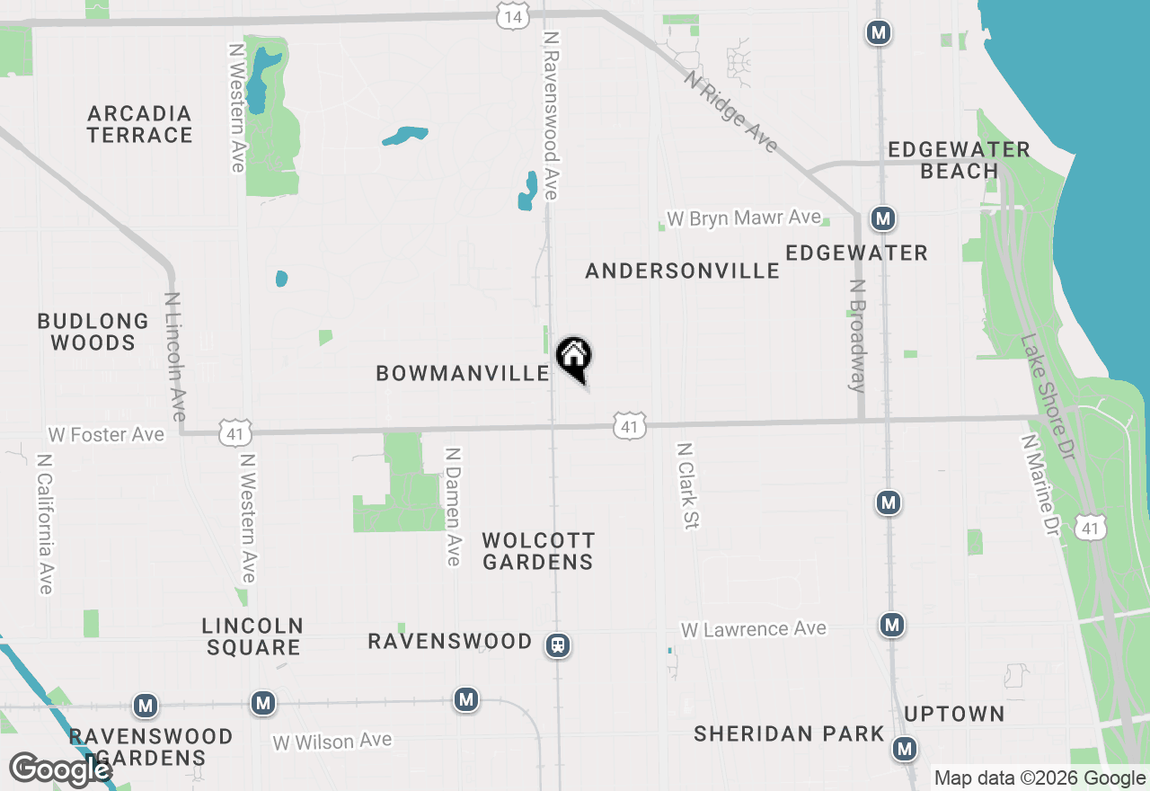 Map of 1736 W Farragut Avenue, Chicago, IL 60640